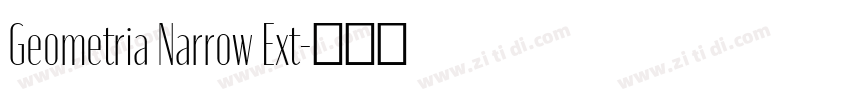 Geometria Narrow Ext字体转换